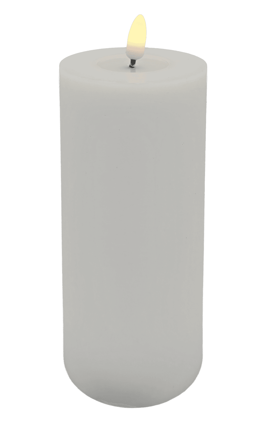 LED-Stumpenkerze Rustikal 70x175 mm / Weiß Bild 3
