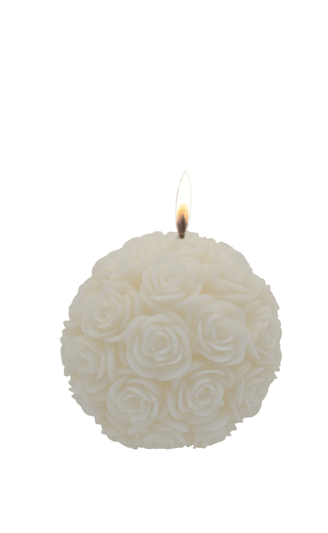Rosenkugel-Hochzeitskerze groß ø 150 mm Bild 3