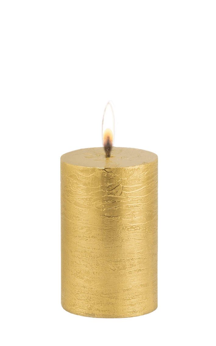Stumpenkerze Elegant 58x90 mm / Gold Bild 2