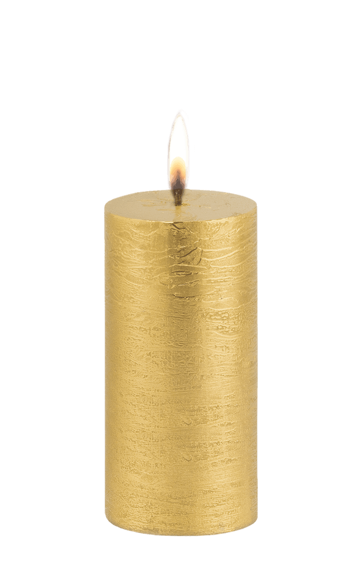 Stumpenkerze Elegant 58x120 mm / Gold Bild 2