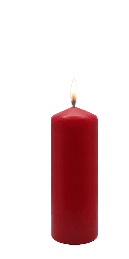 Stumpenkerze 68x200 mm / Rot Bild 2