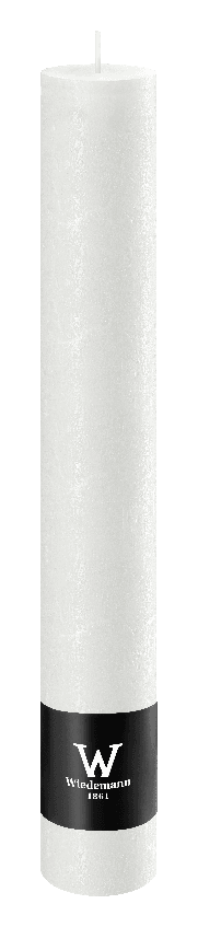 Stabkerze Rustikal 35x250 mm / Weiß Bild 2
