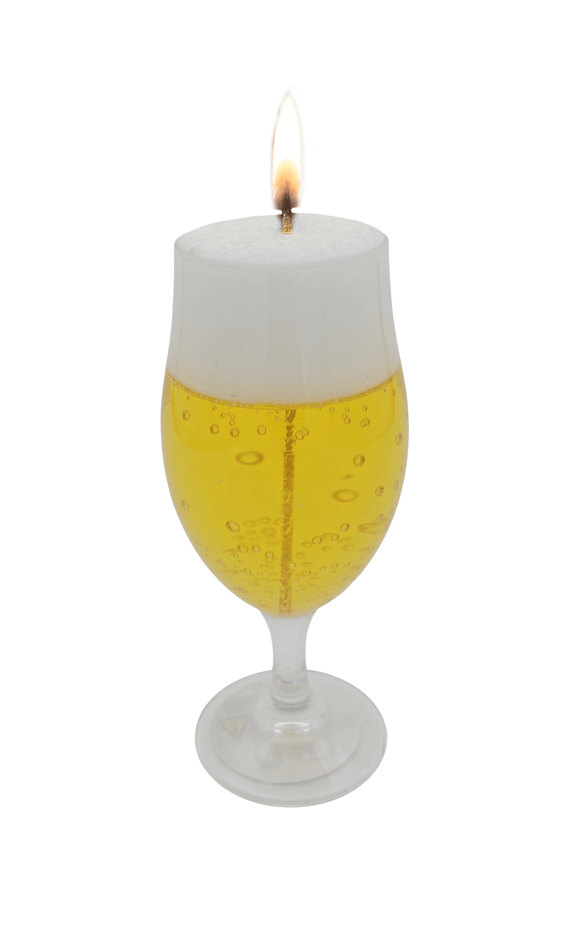 Gelkerze Bierglas auf Fuß Bild 2