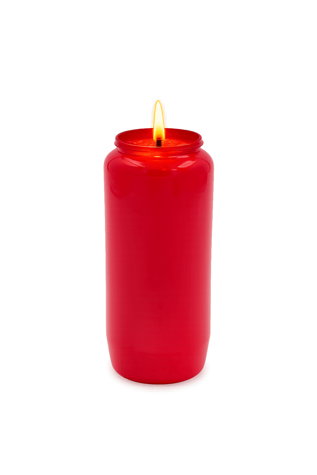 Grabkerze ohne Deckel Kompositionslicht rot Bild 2