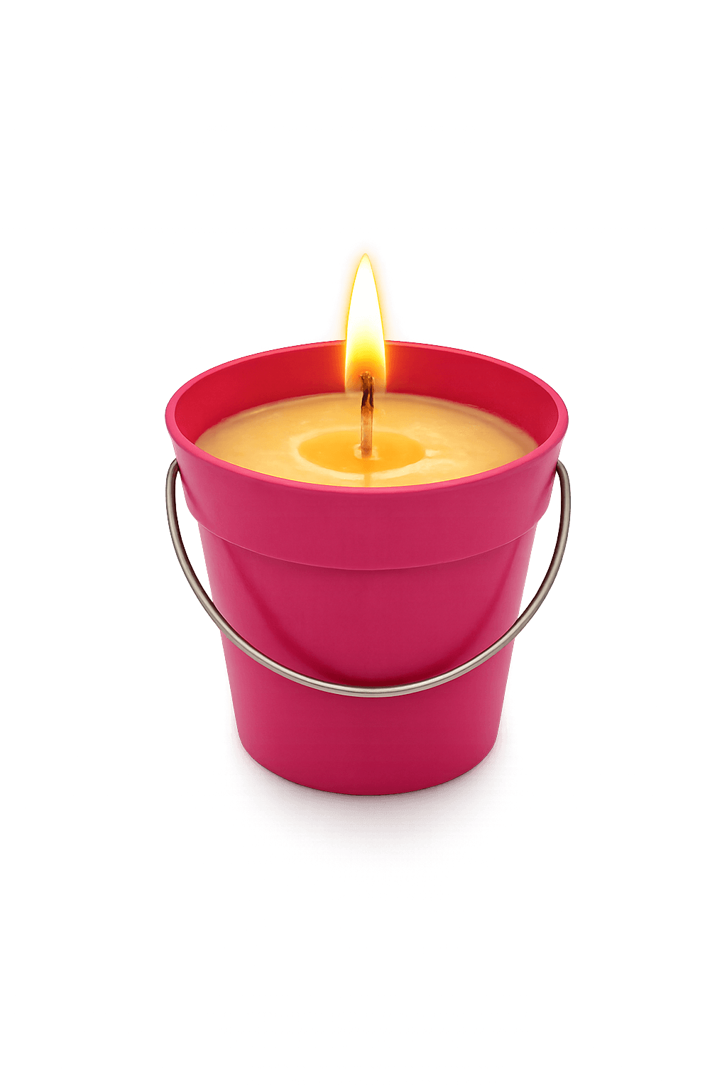 Pinkes Eimerchen mit Citronella-Füllung Bild 2