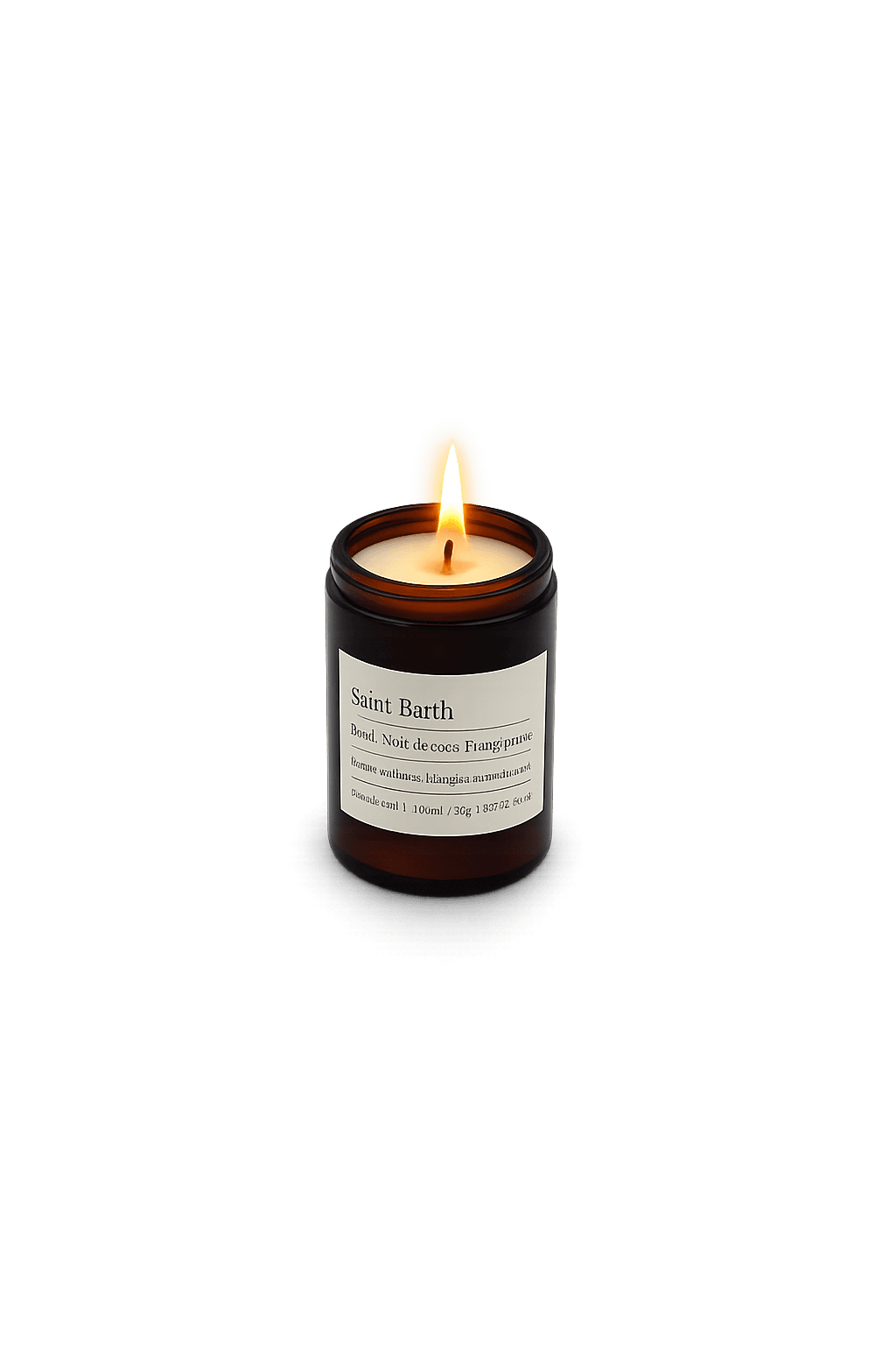 Apothekerglas 'Saint Barth' Duftkerze Pamplemousse, Praline & Framboise Bild 3