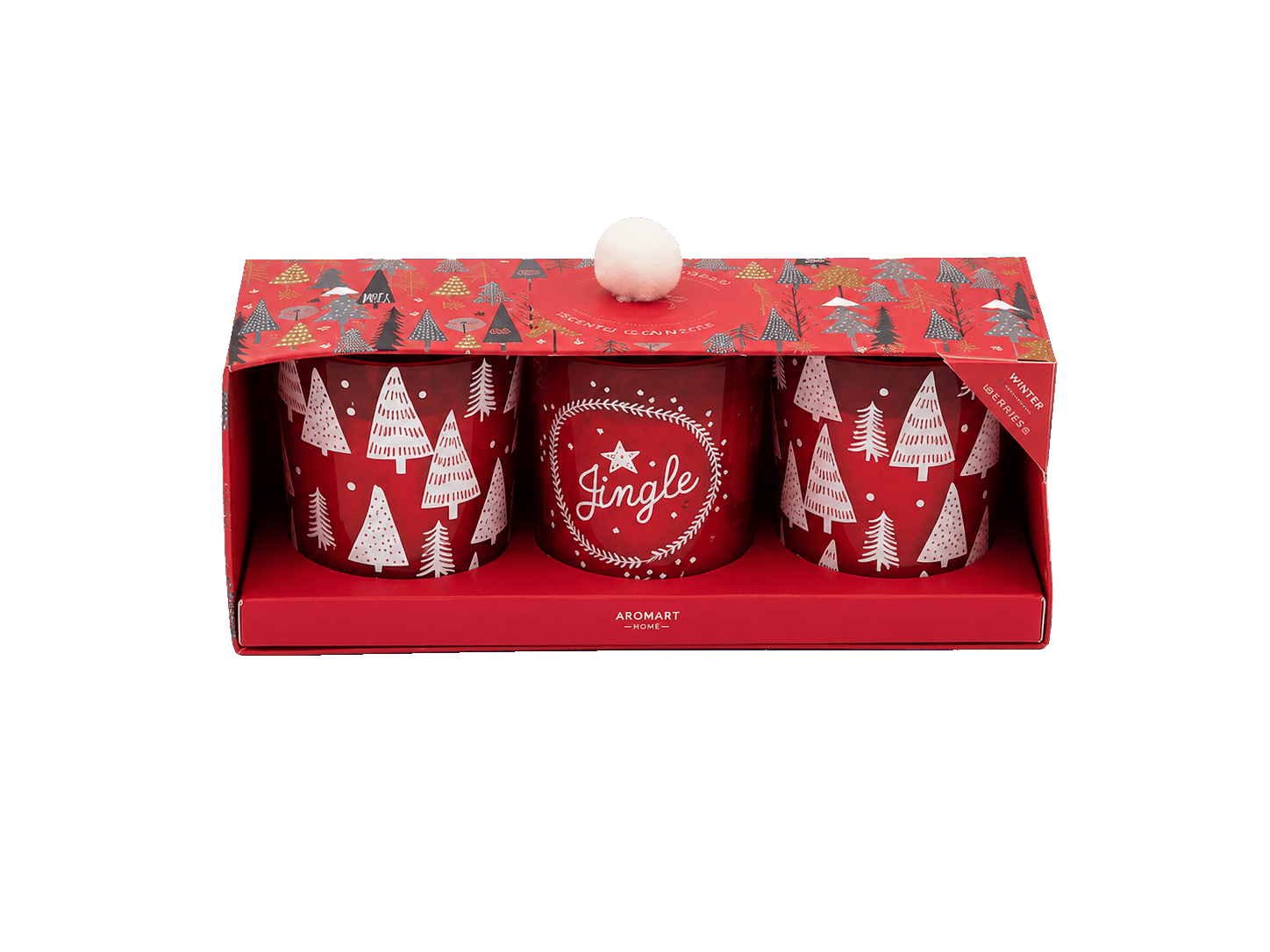 AROMART Geschenkset Winter Berries 3 Duftkerzen im Glas Bild 2