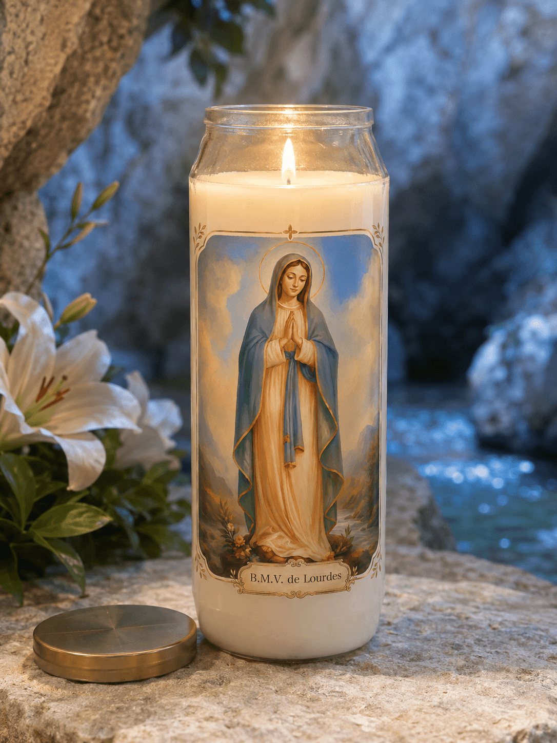 Novenenkerze B.M.V. de Lourdes
