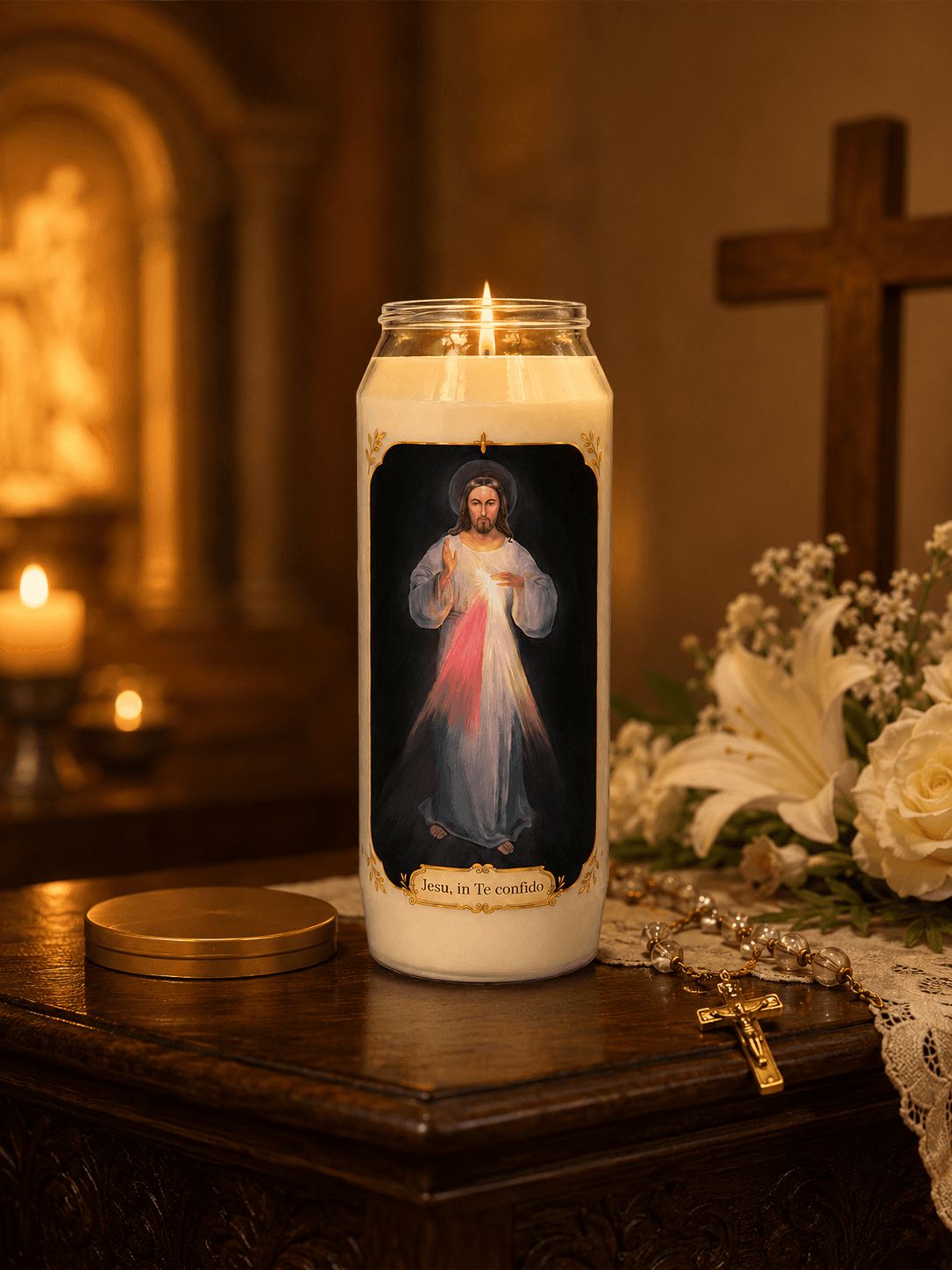 Novenenkerze Jesu, in Te confido