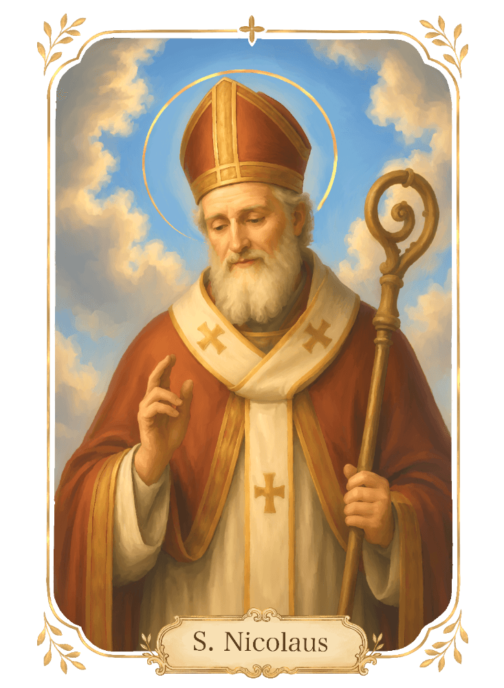 Novenenkerze Hl. Nikolaus Bild 2