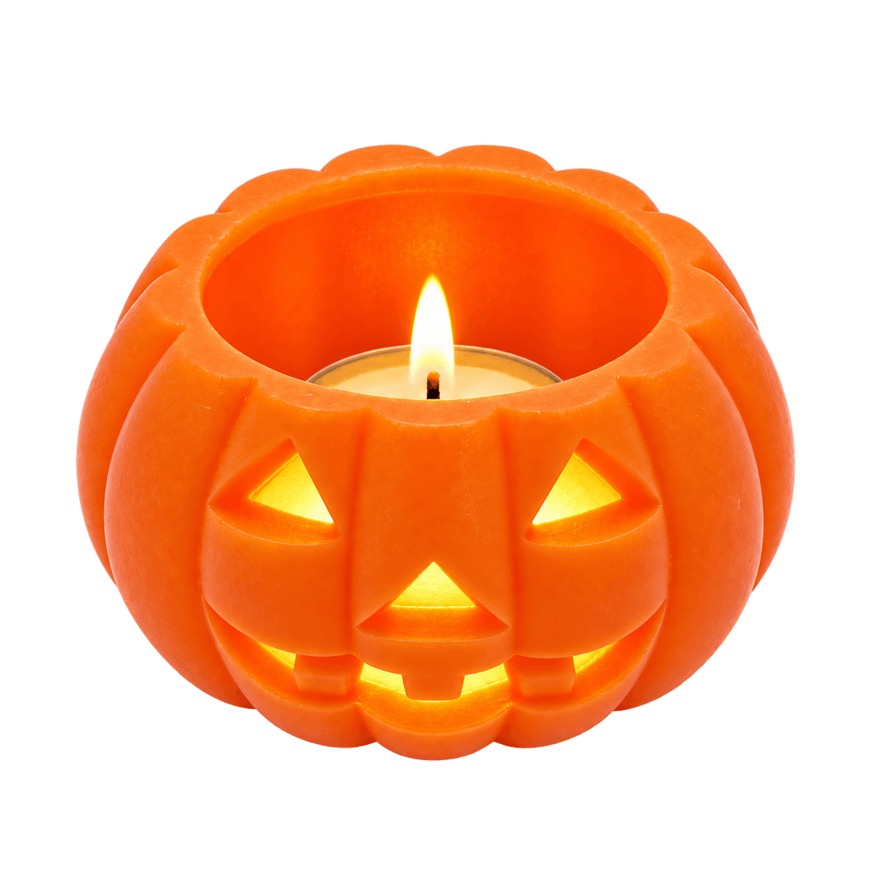 Halloween-Kürbiskerze Orange Jack-O’-Lantern Ø 18,5 cm Bild 3